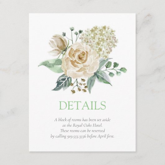 Zuidelijke Bloemen Informatiekaartje (Voorkant)