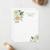 Zuidelijke Bloemen Notitiekaartje (Voorkant / Achterkant in situ)