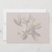 Zuidelijke bruiloft Save the Date Magnolia Bloemen (Achterkant)