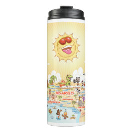 Zuidelijke Californische Cartoon Thermosbeker