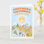 Zuidelijke Californische Kaart (Gele Bloem)