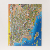 Zuidelijke Californische kaart Legpuzzel (Verticaal)