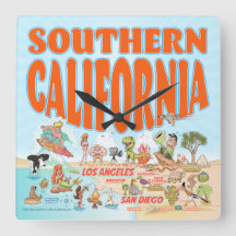 Zuidelijke Californische muur klok