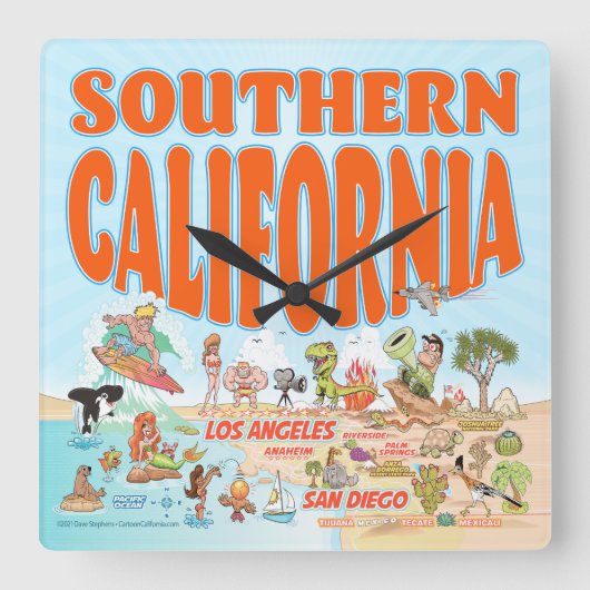 Zuidelijke Californische muur klok (Voorkant)