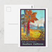 Zuidelijke Californische palmboom Briefkaart (Voorkant / Achterkant)