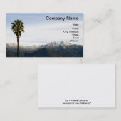 Zuidelijke Californische sneeuw Visitekaartje (Voorkant / Achterkant)