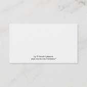 Zuidelijke Californische sneeuw Visitekaartje (Achterkant)