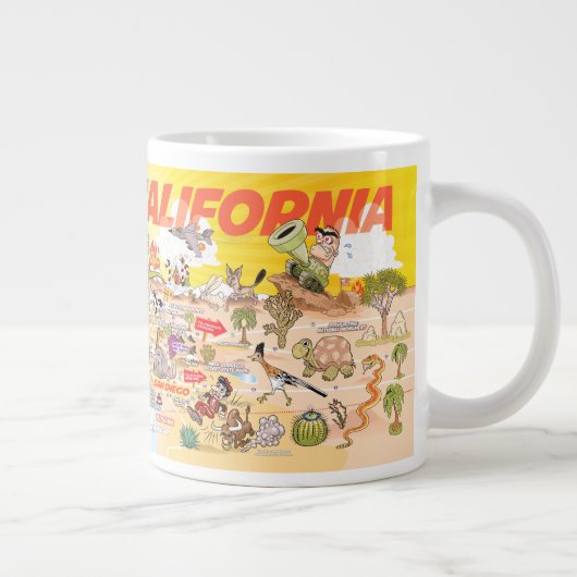 Zuidelijke Californische Souvenir-Mok Grote Koffiekop (Rechts)