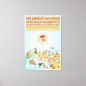 Zuidelijke Californische steden Canvas Afdruk (Voorkant)