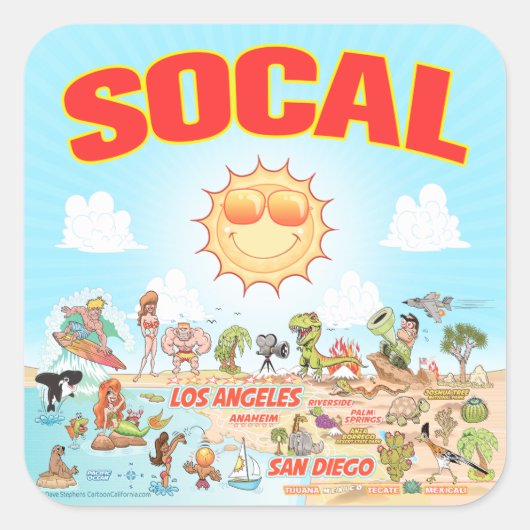 Zuidelijke Californische Sticker (Voorkant)