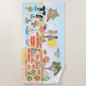 Zuidelijke Californische strand Strandlaken (Voorkant)