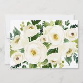 Zuidelijke Calligrafie | Faded Floral-huwelijk Kaart (Achterkant)