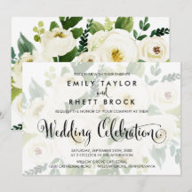 Zuidelijke Calligrafie Faded Floral Wedding