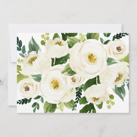 Zuidelijke Calligrafie | Jubileum van Floral Weddi Kaart (Achterkant)