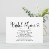 Zuidelijke Calligrafie | Vrijgezellenfeest Floral Kaart (Staand voorkant)