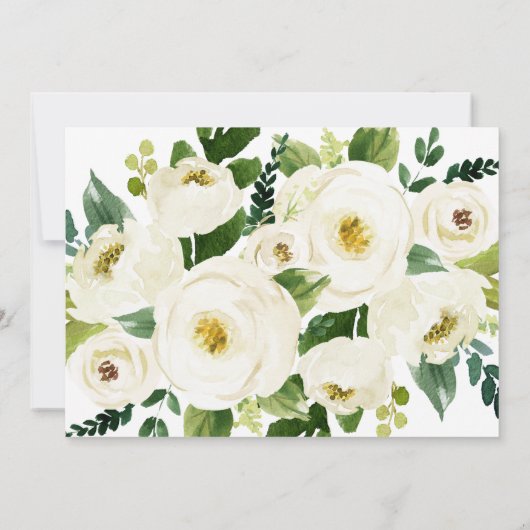 Zuidelijke Calligrafie | Vrijgezellenfeest Floral Kaart (Achterkant)