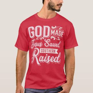 Zuidelijke Christelijke Gift Print Jesus Religieuz T-shirt