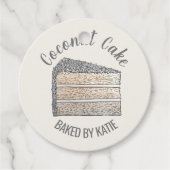 Zuidelijke Coconut Layer Cake van Homemade Bedankjes Labels (Voorkant)