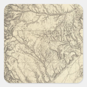 Zuidelijke Colorado Vierkante Sticker