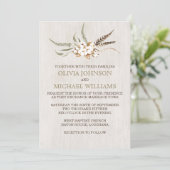 Zuidelijke Cotton Wedding Invitations Kaart (Staand voorkant)