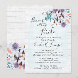 Zuidelijke Country Cotton Bruidsdouche Bruidsontbi Kaart