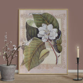 Zuidelijke Elegance  Botanische Magnolia Poster