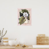 Zuidelijke Elegance  Botanische Magnolia Poster (Keuken)