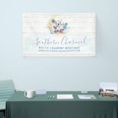 Zuidelijke Floral Cotton Moon & Rustic Wood Land Spandoek (Beurs)