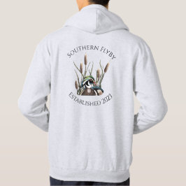 Zuidelijke FlyBy Hout Eend met Cattails Hoodie