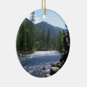 Zuidelijke Fork Kings River, King's Canyon, CA Keramisch Ornament (Rechts)