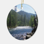 Zuidelijke Fork Kings River, King's Canyon, CA Keramisch Ornament (Links)