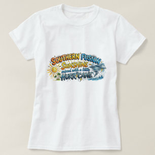 Zuidelijke Fusie Zonnestorm Sassy Tropisch T-shirt