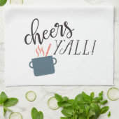 Zuidelijke Gezegden: Cheers Y'all! Theedoek (Gevouwen)