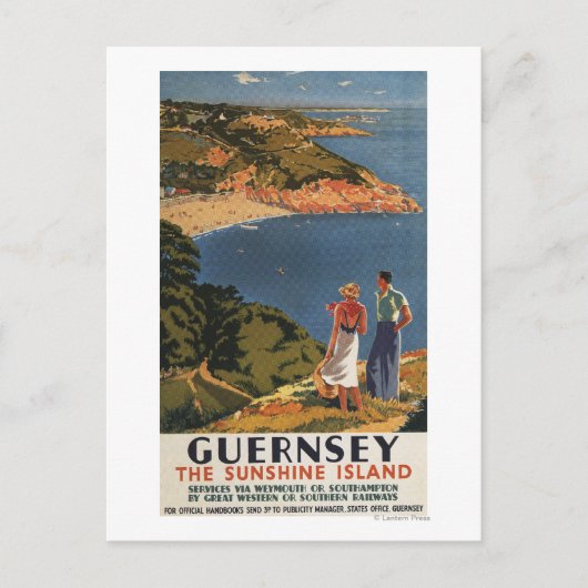 Zuidelijke/Grote Westerne Rail Couple op Cliff Briefkaart (Voorkant)