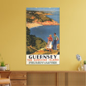 Zuidelijke/Grote Westerne Rail Couple op Cliff Canvas Afdruk (Insitu (Woonkamer))