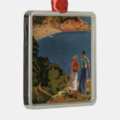 Zuidelijke/Grote Westerne Rail Couple op Cliff Metalen Ornament (Rechts)