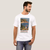 Zuidelijke/Grote Westerne Rail Couple op Cliff T-shirt (Voorkant volledig)