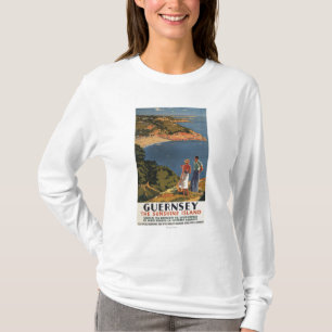 Zuidelijke/Grote Westerne Rail Couple op Cliff T-shirt