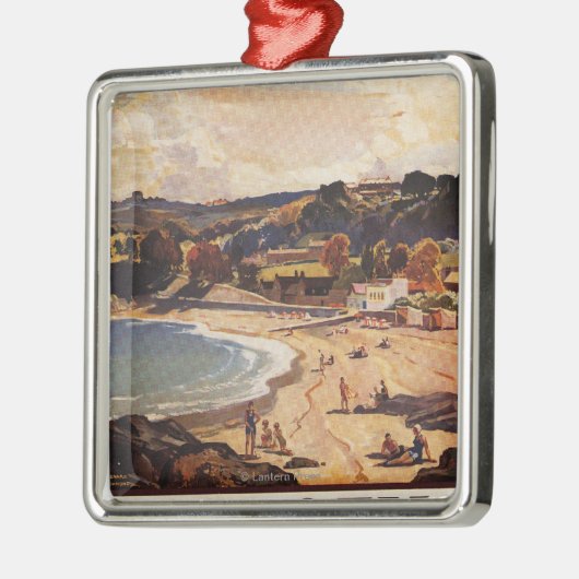 Zuidelijke/Grote Westerne Spoorstaafscène Metalen Ornament (Links)