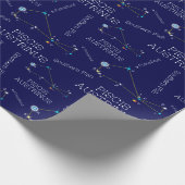 Zuidelijke Halfrond Sterrenbeeld Piscis Austrinus Cadeaupapier (Hoek)