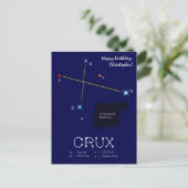 Zuidelijke hemisfeer sterrenbeeld Crux Briefkaart (Staand voorkant)