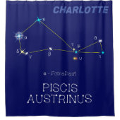 Zuidelijke Hemisphere Constellation Piscis Austrin Douchegordijn (Voorkant)