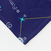 Zuidelijke Hemisphere Constellation Piscis Austrin Fleece Deken (Hoek)