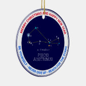 Zuidelijke Hemisphere Constellation Piscis Austrin Keramisch Ornament (Rechts)