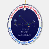 Zuidelijke Hemisphere Constellation Piscis Austrin Keramisch Ornament (Links)