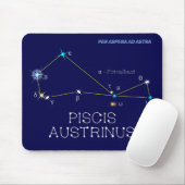Zuidelijke Hemisphere Constellation Piscis Austrin Muismat (Met muis)
