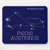Zuidelijke Hemisphere Constellation Piscis Austrin Muismat (Voorkant)