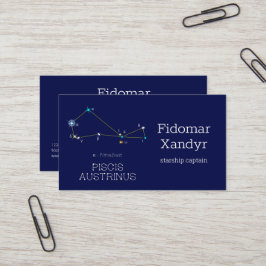 Zuidelijke Hemisphere Constellation Piscis Austrin Visitekaartje
