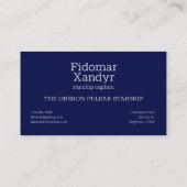 Zuidelijke Hemisphere Constellation Piscis Austrin Visitekaartje (Achterkant)