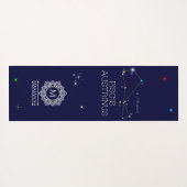 Zuidelijke Hemisphere Constellation Piscis Austrin Yogamat (Achterkant (horizontaal))